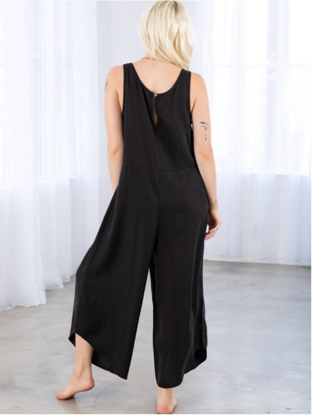 LOVESTITCH Black Wide-Leg Jumpsuit - Picture 2 of 5